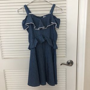BCBG Girls Blue Sleeveless Dress Size 12